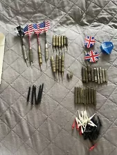 Vintage Lot Of Throwing Darts &Parts