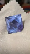 Fluorite Octahedron | Polished Blue Purple With Zoning | Illinois Cave In Rock