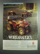 1986 Suzuki LT250, LT230 and LT-F230 ATV Ad - Workahaulics