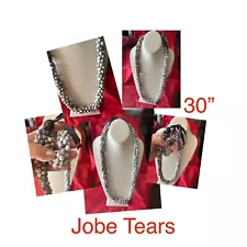 Hawaiian Jobe tears handmade Necklace 30”