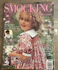 Australian Smocking & Embroidery 1996 Issue 35 Sewing Inserts Intact