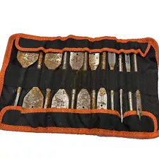 12 Piece Spade Drill Bit Sets, Paddle Flat Bit Sets for Woodworking, Carbon Ste