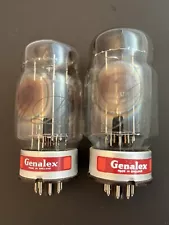 Pair Of Vintage Genalex Red Lion KT88 Vacuum Tubes New Old Stock Readings !! !!!