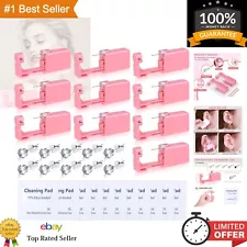 Comprehensive Ear Piercing Kit - 10 Pack Disposable Guns with Extra Earrings