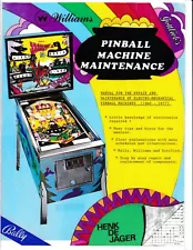 GOTTLIEB/BALLY/WILLIAMS PINBALL MACHINE MAINTENANCE MANUAL - NEW!