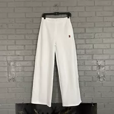 $85 Womens Size S Nike Court Heritage Tennis Wide Leg Pants DX1129-100 White