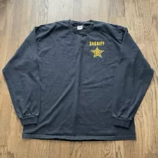 Vintage Pinellas County Sheriff’s Office Long Sleeve T-Shirt XL Anvil Cop Police