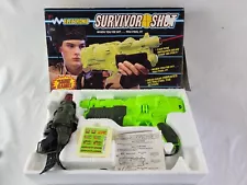 Vintage Hasbro Survivor Shot Laser Tag - Tested Works but Head Set Doesn't Buzz