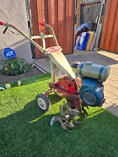 Antique Vintage ROTOTILLER MERRY TILLER EXPORTER * GREAT SHAPE, SEE VIDEO *