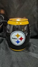 Scentsy NFL Football Shaped Wax Warmer -Base & Warmer Dish- PITTSBURGH STEELERS