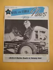 1950 "Rail and Cable News" Model Car Mite Midget Racing Magazine Vintage Ads