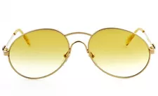 Vintage BUGATTI 3308 58mm Gold Oval Aviator Sunglasses France Excellent Unisex