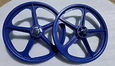 Brand New Never Used Skyway Tuff II Blue Mag Wheels 20"