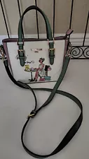 NICOLE LEE USA Handbag Shoulder Cross "TEA TIME ME TIME" Multi Color EUC