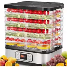 Premium Food Dehydrator - 8 BPA-Free Trays, 72-Hour Timer, Precise Temp Control