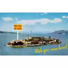 New ListingAlcatraz Island For Sale or Lease San Francisco CA Postcard Funny Humor