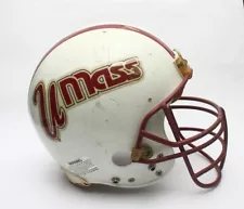 Game Used 1990s UMass Minutemen Riddell WD1 Football Helmet Size 7 3/4