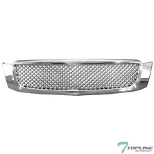 Topline For 2000-2005 Cadillac Deville Mesh Front Hood Bumper Grille - Chrome