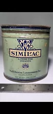 1940's Vintage Similac A Food For Infants M & R Dietetic Tin Can Awesome Piece