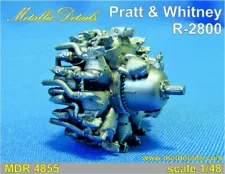 Pratt & Whitney R-2800 Upgrade set for aircraft 1/48 Metallic Details MDR4855