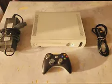 Microsoft Xbox 360 Console White With Cords And Controller Works