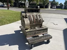 Early 1900’s National Cash Register Model 442 Brushed Nickel