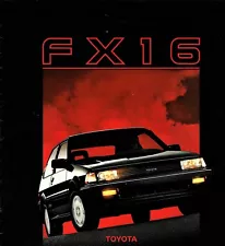 1987 Toyota Corolla FX 16 Liftback GT-S Liftback Large Dealer Sales Brochure