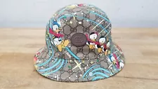 Gucci X Disney GG Logo Monogram Canvas Bucket Hat Size L - 6488444HACS