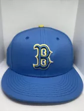 BOSTON RED SOX CITY CONNECT NEW ERA SNAPBACK ADJUSTABLE HAT CAP BLUE YELLOW