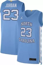 JORDAN MENS COLLEGE UNC NORTH CAROLINA #23 DRI-FIT JERSEY #AT8895 448