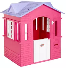 Little Tikes Cape Cottage House, Pink - Pretend Playhouse for Girls Boys Kids