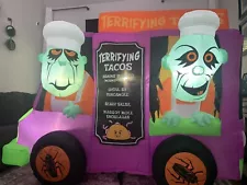 New ListingGemmy Animated Airblown Inflatable Prototype Terrifying Taco Truck Halloween