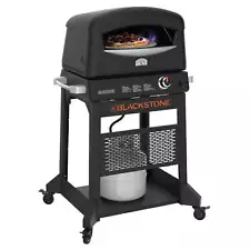 Blackstone Propane Pizza Oven with 16 Rotating Cordierite Stone and Mobile Stand