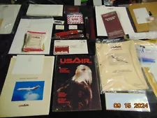 ORIGINAL VINTAGE USAir AIRLINE MEMORABILIA LOT 50 YEAR COLLECTOR