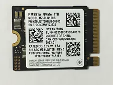 SAMSUNG PM991a MZ-9LQ1T0B 1TB M.2 2230 SSD NVMe For Surface Steam Deck