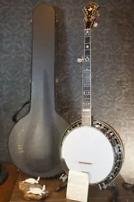 2001 Stelling Golden Cross 5 string Banjo with Original Stelling Hardshell Case