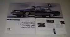 1990 Cadillac Fleetwood Ad - Now the standard in six-passenger luxury