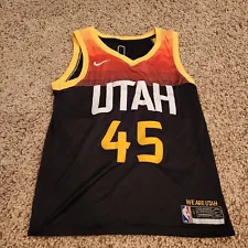 Nike Donavan Mitchell Utah Jazz NBA Black City Edition Jersey #45 Stitched Men S