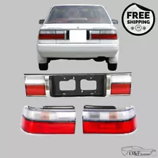 FOR 1988 1992 TOYOTA COROLLA AE90 REAR TAIL LIGHTS SET CENTER PIECE AND CORNERS (For: 1992 Corolla)