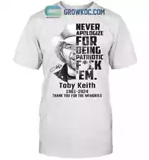 HOT SALE! Toby Keith Never Apologize For Being Patriotic Unisex T-Shirt