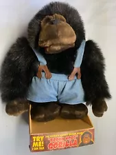 Very RARE Sample "Not For Sale" 1980s DAN DEE "Brown Nose Gorilla" Talking Plush