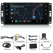 Car Stereo Radio Navigation Head Unit For 2011-2014 Jeep Wrangler JK Carplay Cam