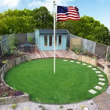 20 FT Sectional Flag Pole Kit Extra Thick Aluminum Flagpole