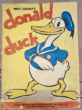 1935 Donald Duck Book - First Donald Duck Book / Comic - Walt Disney Whitman 978