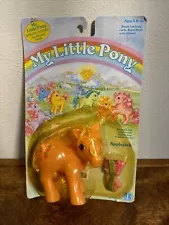 Vintage 1985 Hasbro MY LITTLE PONY APPLEJACK Sealed In Package MOC