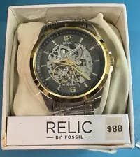 Relic By Fossil Automatic Skeleton Two Tone