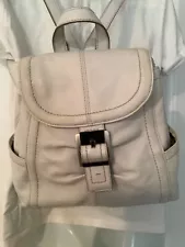 TIGNANELLO WHITE GENUINE LEATHER DESIGNER BACKPACK PURSE