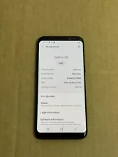 Samsung Galaxy S8 (SM-G950U) 64GB, 5.8in – Black (Unlocked) READ