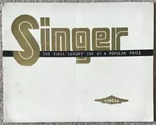 SINGER RANGE LF Car Sales Brochure For 1939 NINE BANTAM Super Ten SUPER TWELVE+