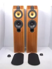 Pair Of Bowers And Wilkins CDM7 8 Ohms 150 Watts 2-Way Tower Speakers Brown